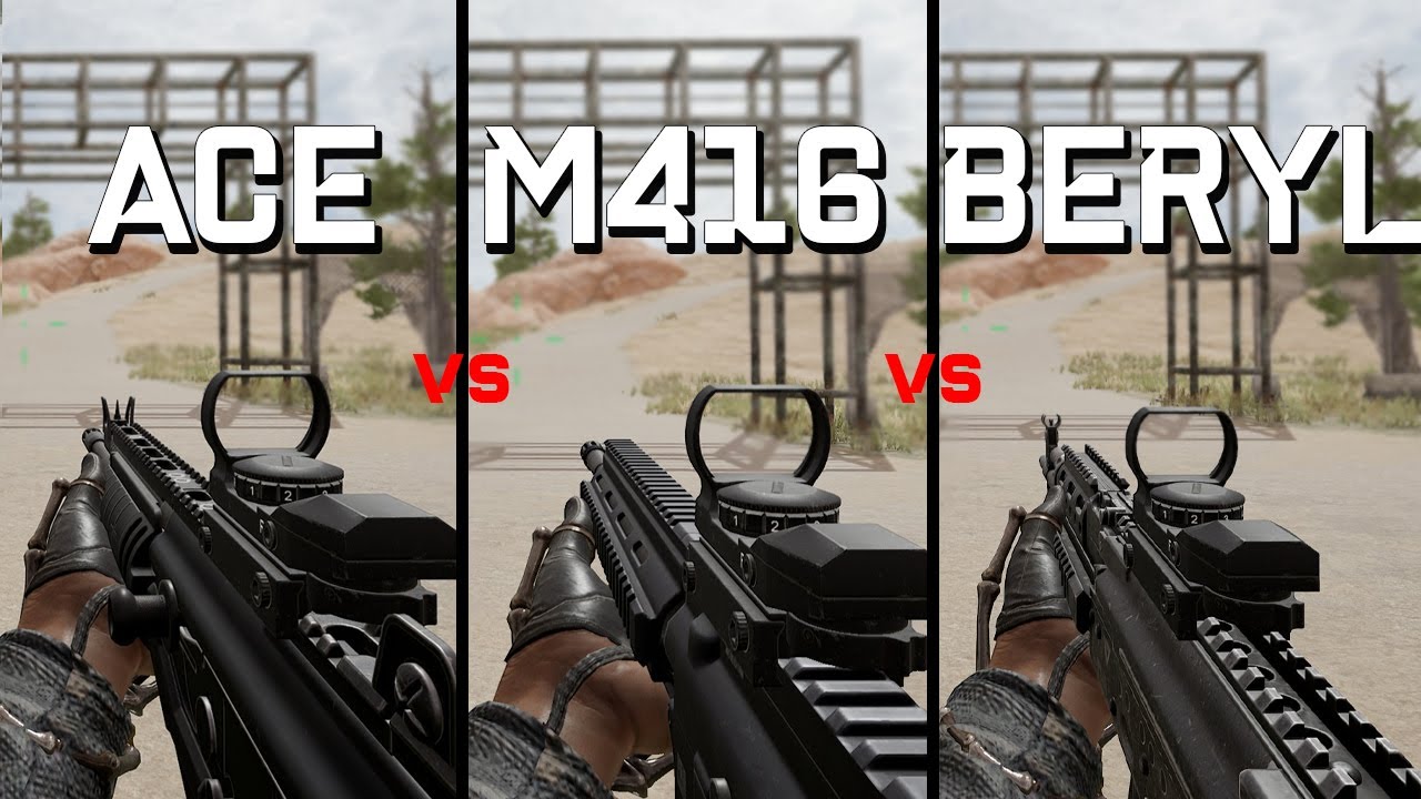 ACE vs M416 vs BERYL – Is the ACE32 better? [Comparison/test] – PUBG