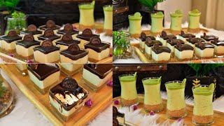 حلا كاسات المناسبات بنافس افخم المحلات  بنكهة الفستق الحلبي والشكولاته Cup Sweets with chocolate