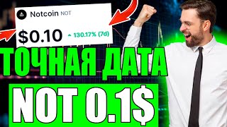 ТОЧНАЯ ДАТА NOT 0.1$ - ПРОГНОЗ НОТКОИН | NOTCOIN ПАМП