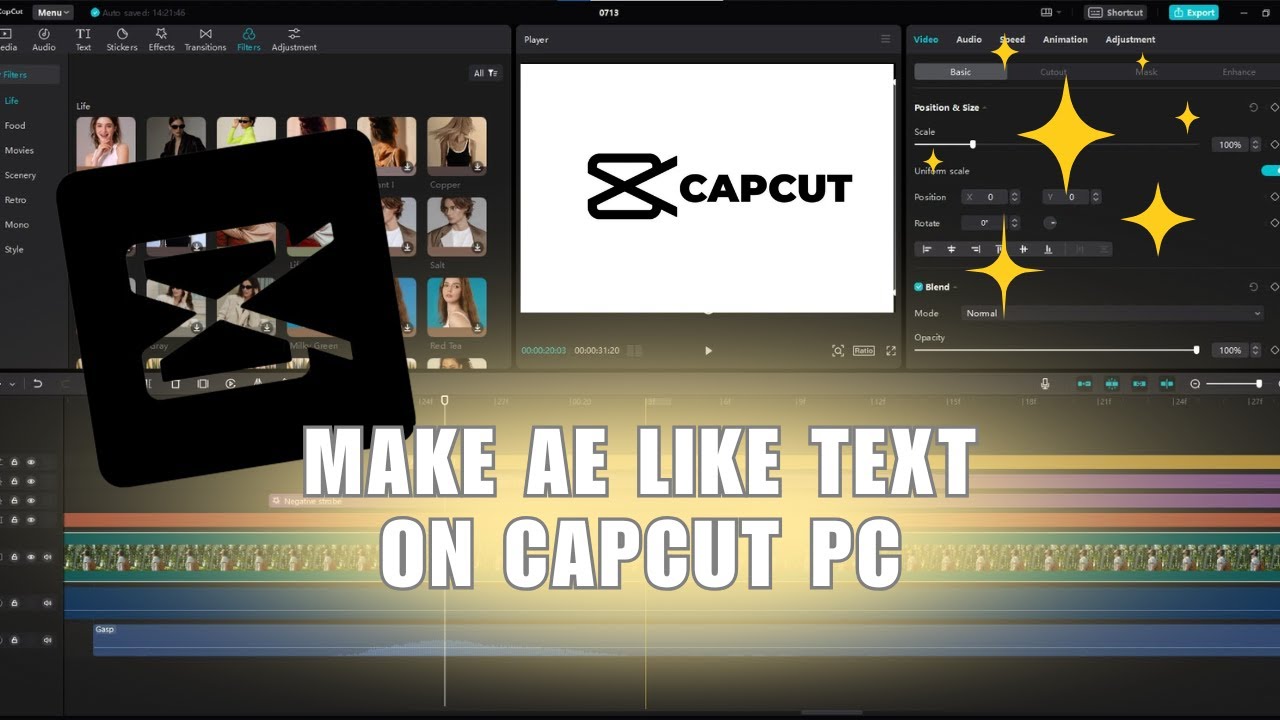 🔥 MINUTE: HOW TO MAKE AE LIKE TEXT ON CAPCUT PC | English - YouTube