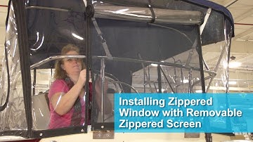 Installing Zippered Window with Removable Zippered Screen