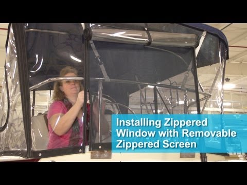 Installing Zippered Window