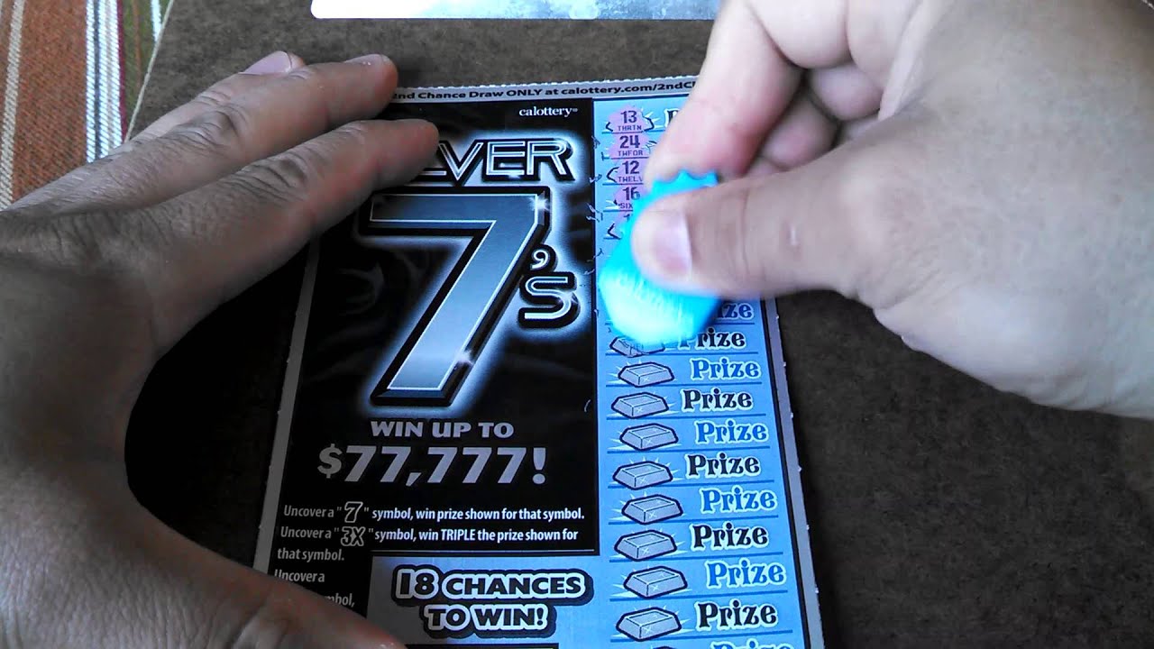Silver 7's, Win up to 77,777 CA Lottery Scratcher 5 ticket price