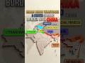 Indian States & UT sharing a border with China! 🇮🇳🇨🇳#geographythroughmaps #mappingupsc #yt #shorts