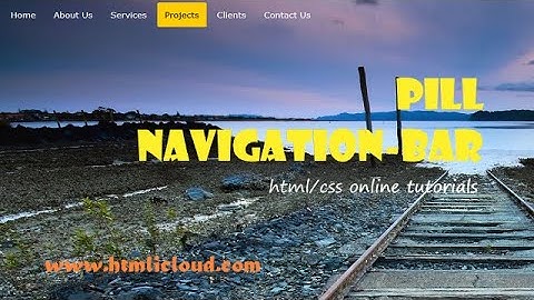 JOBKEY | Pill Navigation-bar / menu-bar