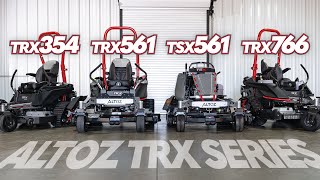Comparing The Altoz TRX Series Mowers  (Zero Turn Mowers with Tracks)