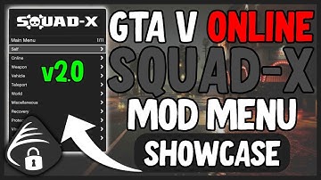 Squad-X Mod Menu v2.0 Showcase! | FREE GTA V Mod Menu | Easy Injection! | + Recovery Options!