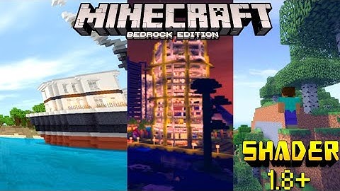 MINECRAFT PE 1.8.1+ BEST SHADER !! // Minecraft Bedrock Edition 1.8.1+ Simple Shader