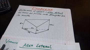 PROBLEMA DEL TRONCO DEL PRISMA RECTO TRIANGULAR