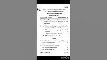 #Mdu previous qus paper ,Msc Physics -2nd sem july 2022 (Quantum mechanics-II)✨️👆📝
