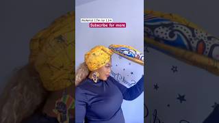Simple Ankara headwrap tutorials #shortsfeed #howto #youtubeshorts @CalistaStarBeauty