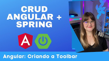 CRUD Angular + Spring | 03 - Criando uma Toolbar na Página Principal
