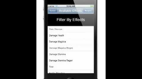 Skyrim Alchemy App Update Version 1.2