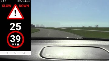 Curve Speed Warning System Demo