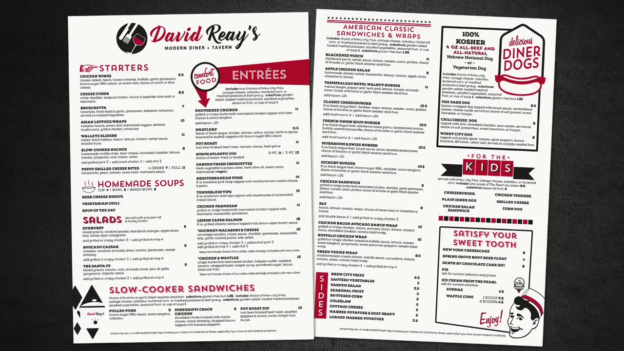 Menus Designed by The BLU Group in La Crosse, WI YouTube