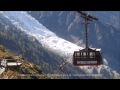 Chamonix Cable Car Ride Up To Aiguille Du Midi Mont Blanc Франция Шамони Монблан  пик Эгюий дю Миди