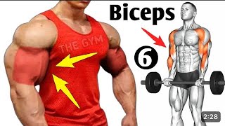 6 Best Exercises Bicep At Gym -Bicep Workout #viralvideo #workout #biceps #exercise