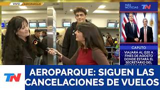 AEROPARQUE: FLIGHT CANCELLATIONS CONTINUE