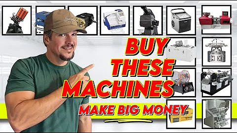 25 Profitable MACHINES to start a BUSINESS with LITTLE MONEY from HOME