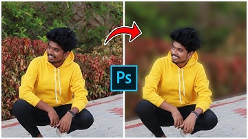 How to blur backgrounds in PSCC in mobile || Mobile photo editing [ Fast & Easy ]