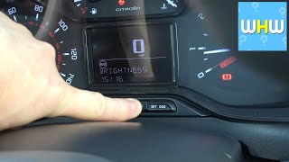 How to Dim or Brighten Dashboard & Touchscreen – Citroen C3 2021 UK
