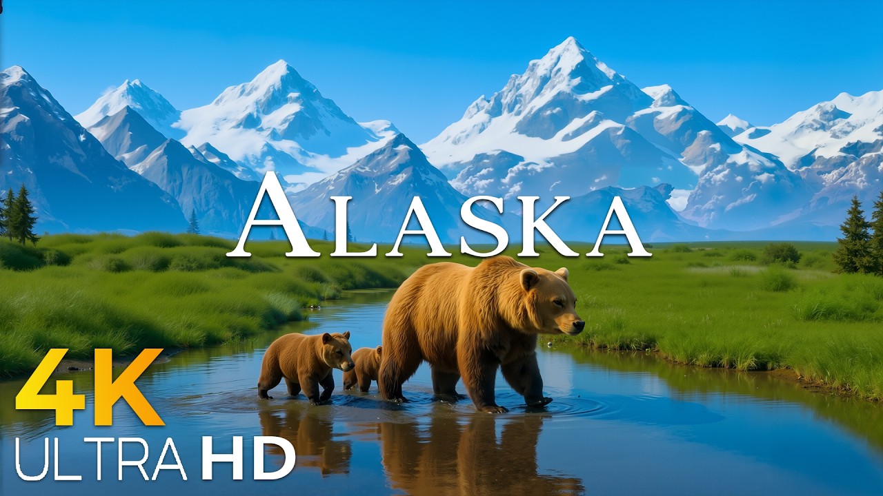 Alaska 4K 🏔️ Untamed Wilderness, Glaciers & Majestic Nature UHD