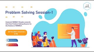 Problem Solving Session - 1