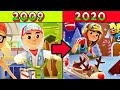 TODAS AS VERSÕES de SUBWAY SURFERS (PAÍSES 2009-2020 & EVOLUÇÃO)