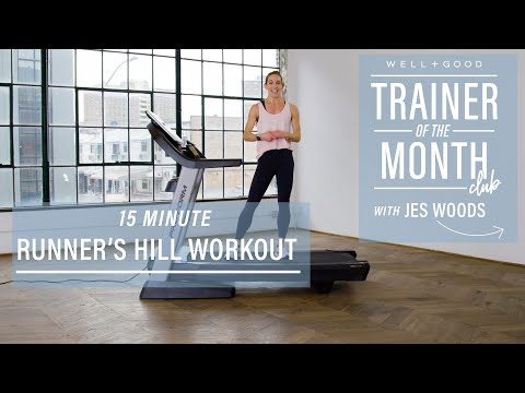 15-Minute Runner’s Hill Workout | Trainer of the Month Club | Well+Good