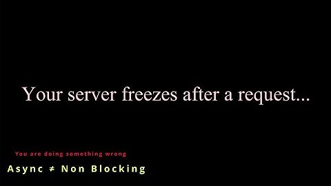 Your Server freezes after a specific Api Request?...watch this. | Nodejs | worker threads
