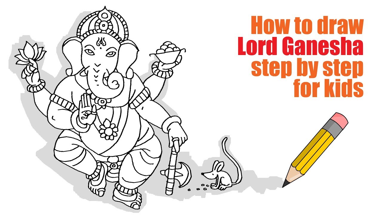 Featured image of post Ganesha Drawing For Kids Step By Step