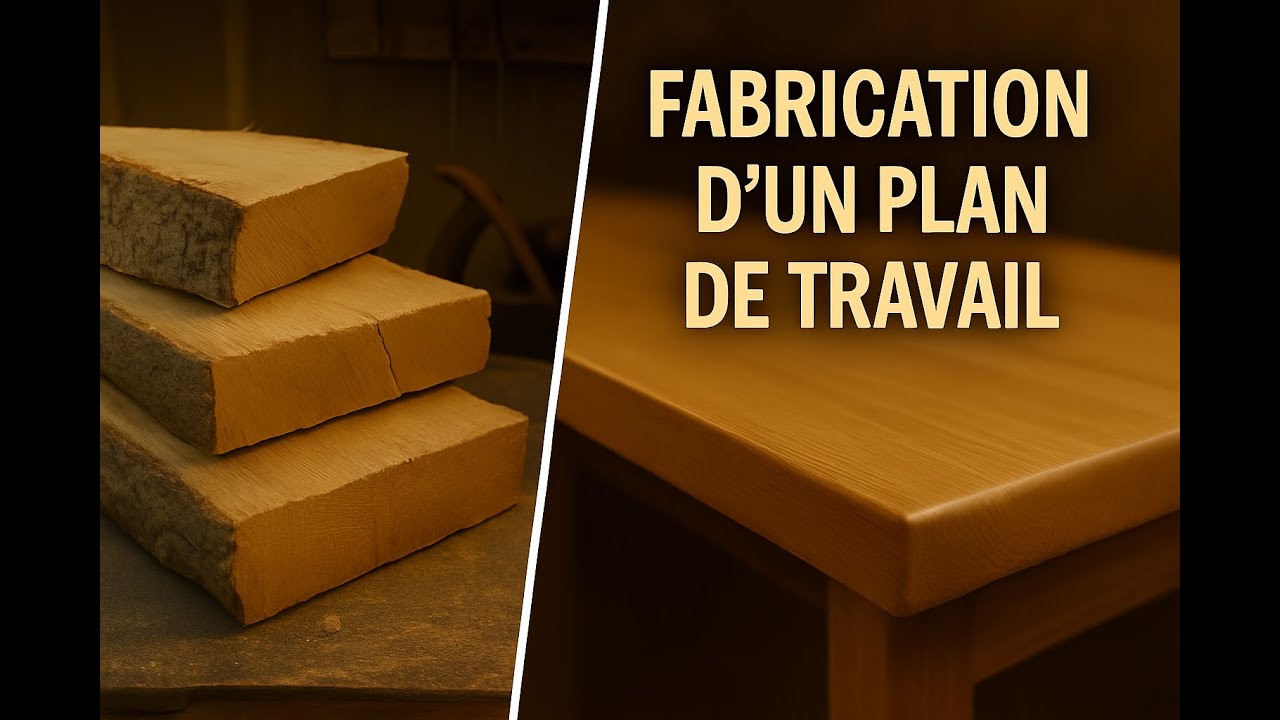 Comment fabriquer un plan de travail en chêne étape par étape !