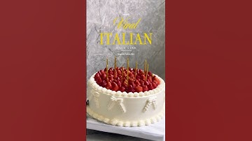— AESTHETIC ITALIAN STYLE CAKE VIRAL! 🤍🍓#tokokuecianjur #italiancake #viral