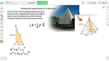 11-3 Surface Areas of Pyramids and Cones - Geometry