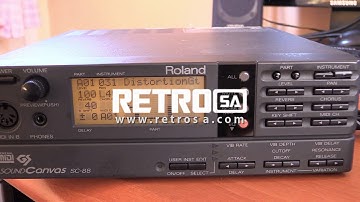 Roland SC-88 Button Test
