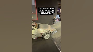 Guess how much this Delorean Time Machine sold for? #backtothefuture #shorts #80s