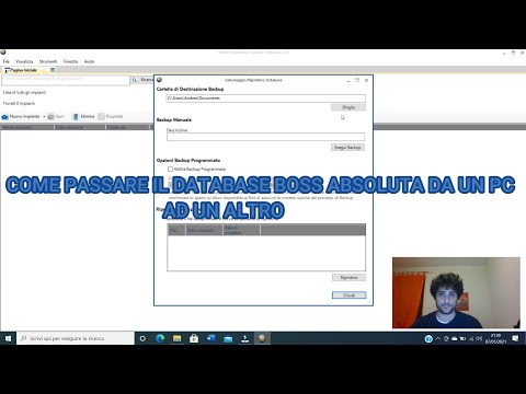 RISPONDO AD UNA VOSTRA DOMANDA: COME PASSARE DATABASE BOSS DA UN PC AD UN ALTRO