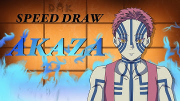 Akaza Infinity Castle Speed draw | Procreate Digital Art