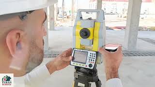 Orientation With Angle With Totalstation . Şimala Tuşlama Ilə Bağlantı Geomax Zoom 50 Tam İzah