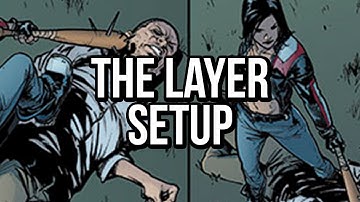 How to set up LAYERS for coloring comics in Photoshop