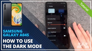 Samsung Galaxy A04s - How to enable Dark Mode • 📱 • ⚫️ • 😎 • Tutorial