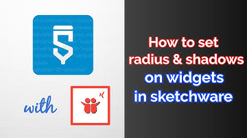 How to set radius and shadows on widgets in sketchware