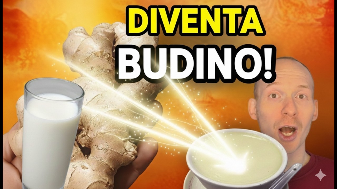 Come trasformare il LATTE in BUDINO usando solo ZENZERO!