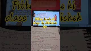 ALP fitter trade class📚📝🗒️ by Abhishek sir #rrbs #rrbscale3 #fitt_iti #fittertheory #fitter_trade
