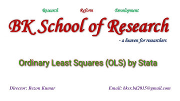 How to Estimate OLS Regression Using Stata | BK School of Research
