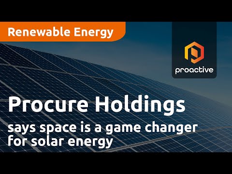 Procure Holdings anticipating space to serve as a game changer for climate change and solar energy