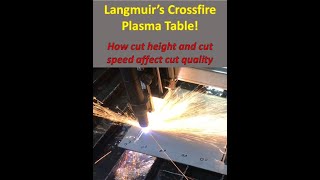 Cut Height vs Cut Speed on the Langmuir Crossfire Plasma Table