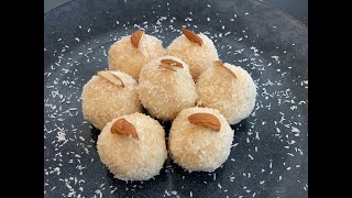 Instant Coconut Laddu| 10 mins Nariyal Ladoo Recipe | Quick Condensed Milk Dessert