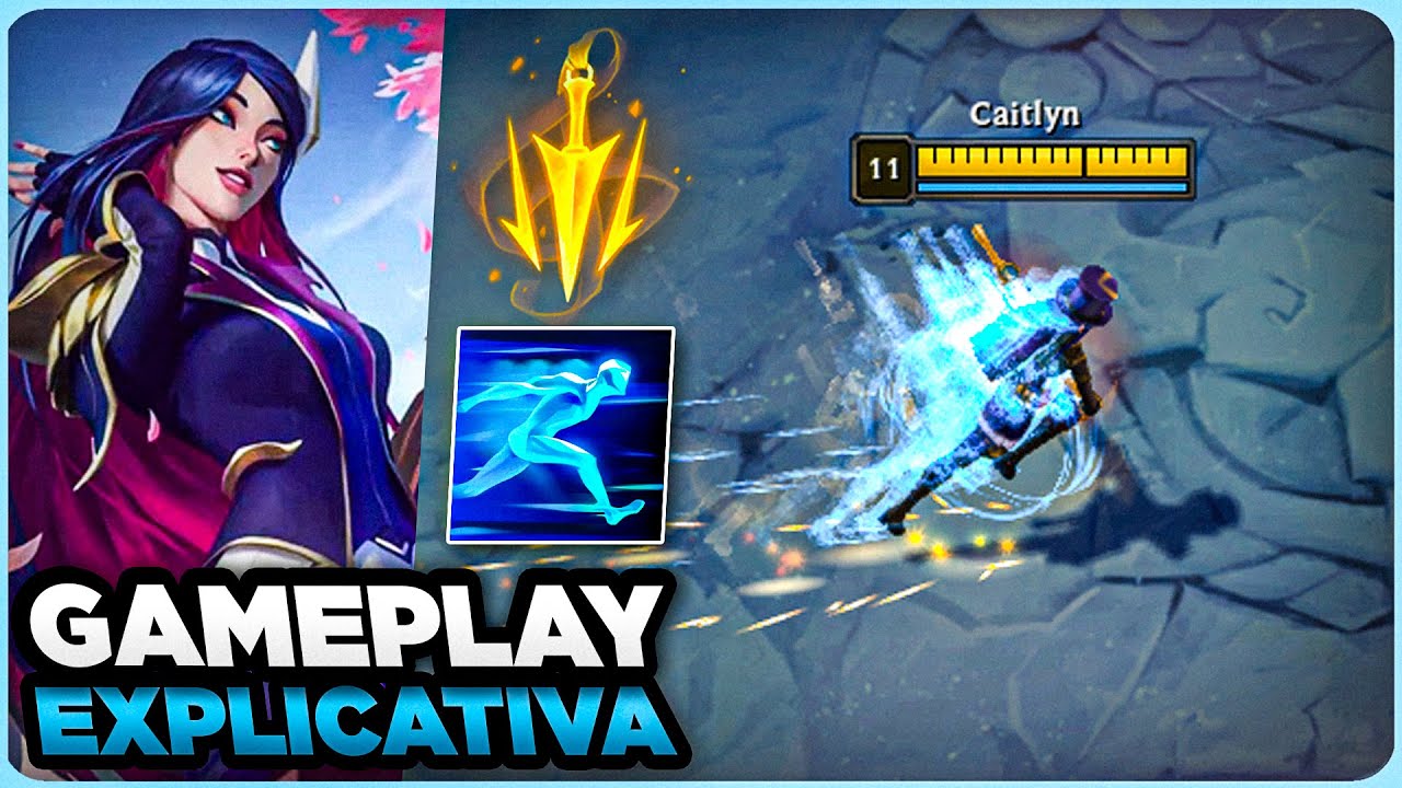 ESSE COMBO PRA CAIT É PERFEITO | GAMEPLAY EXPLICATIVA DE UM MONO CAITLYN