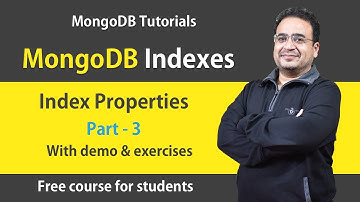 MongoDB Indexes | MongoDB Tutorials 2022 | TTL, Unique, Sparse, Partial, Hidden Indexes